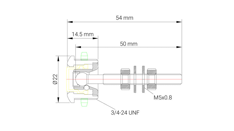 Proflow Quick Release Pro Latch 22mm Micro Fastener, Billet Aluminium, Black, Kit