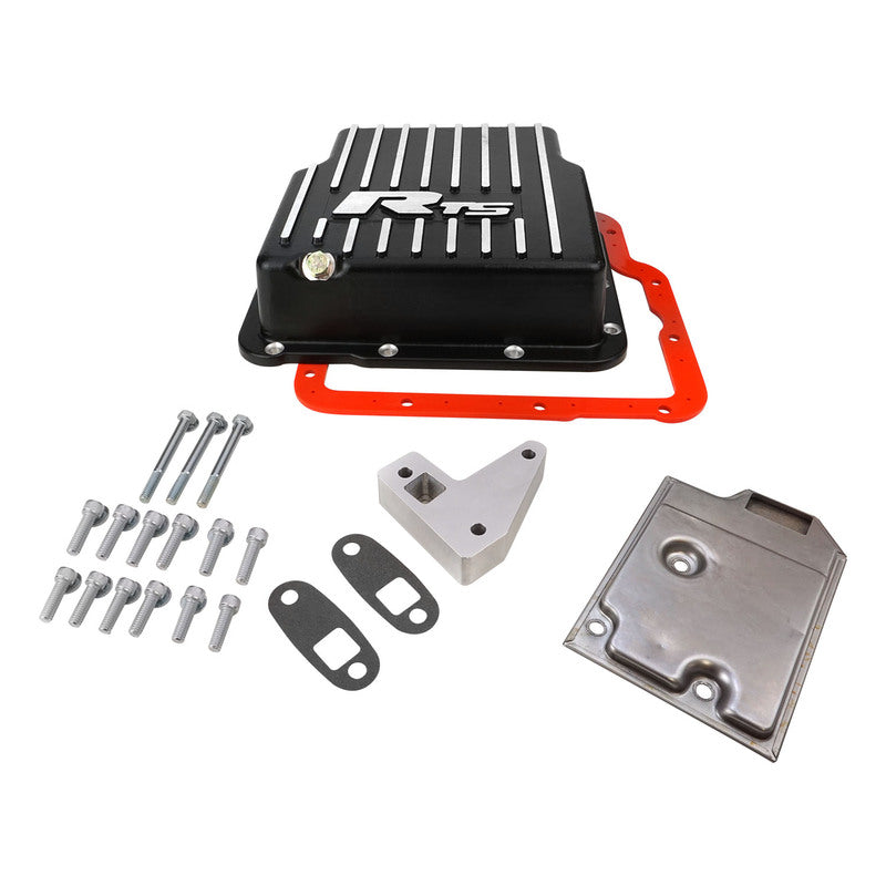RTS Transmission Pan, Deep, Aluminium, GM Trimatic Holden, Commodore, Finned, Black Powdercoat, Kit
PART NUMBER:RTS20300