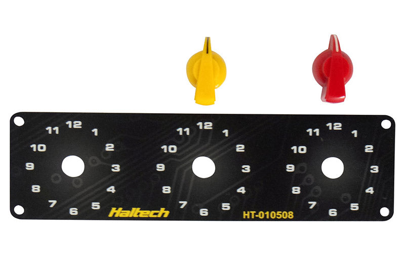 Triple Switch Panel Only - includes Yellow & Red knobs