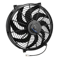 Proflow Electric Cooling Fan Kit, Curved Black, 16 in, 2000 CFM ,Reversible, with Fan Control, Thermostatic, 185 On 170 Off and mounting hardware, kit