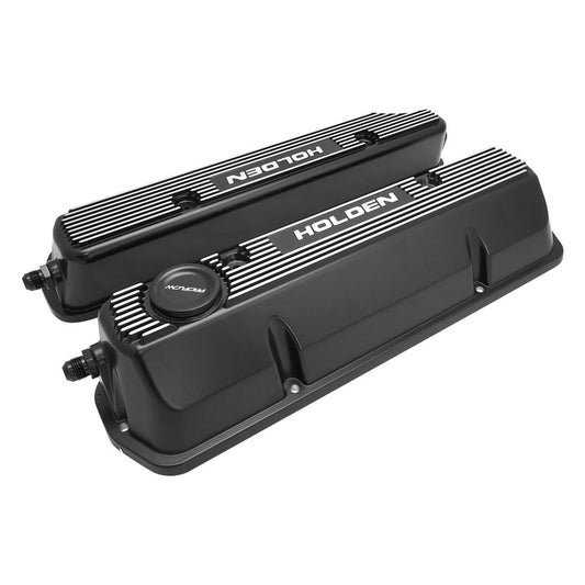 Proflow Aluminium Valve Covers, For Holden Commodore V8, VN-VT, OE Style, Cast Aluminium, Black, Set
Part Number:PFEVC-950-BK