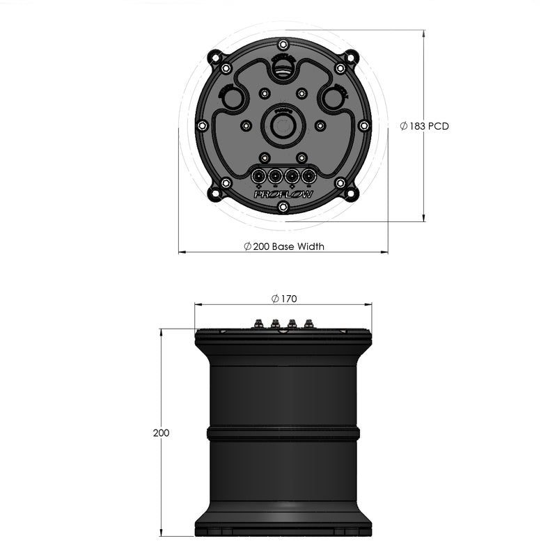 Proflow Surge Tank Kit, Triple 39mm Fuel Pumps, EFI, 2.5L, Billet Aluminium, Black Anodised
Part Number:PFEFCA020