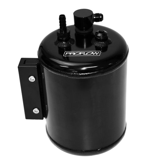 Proflow Brake Vacuum Reservoir Tank, Fabricated Aluminium, 126mm Diameter, Check Valve & Hardware, Black Anodised
PART NUMBER:PFEVT500BK
