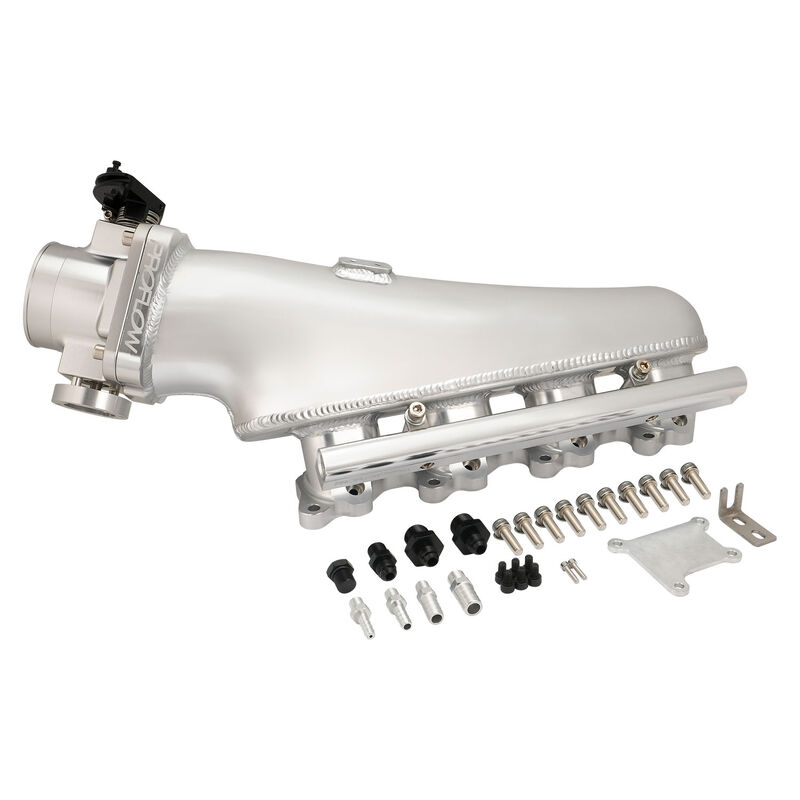 Proflow Intake Manifold Kit, For Nissan SR20 S13, Fabricated Aluminium, 76mm Throttle Body, Fuel Rail Kit